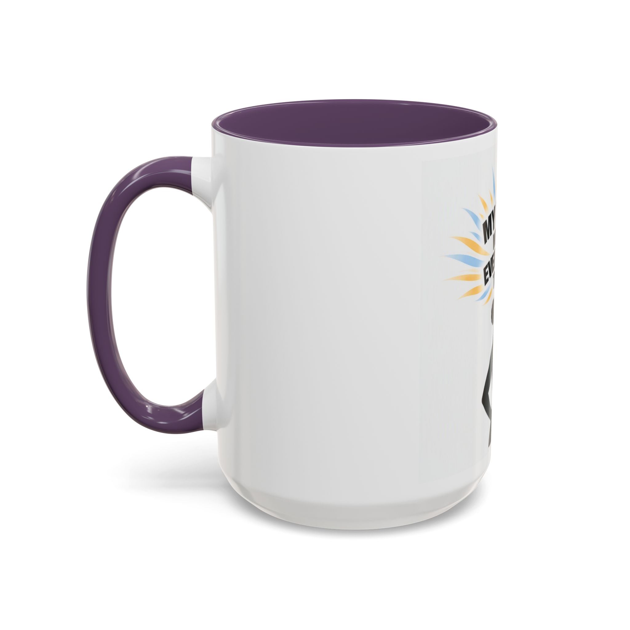 My Peace Means Everything to Me Accent Coffee Mug — Inspirational Self-Care Ceramic Mug