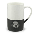 Speckled Ceramic 13oz Mug — Two-Tone Engraved "Be Careful" Vintage Logo