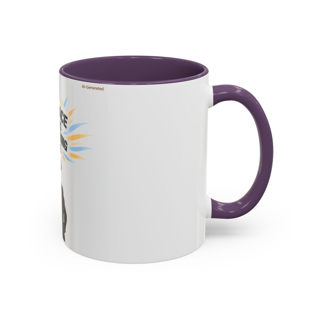 My Peace Means Everything to Me Accent Coffee Mug — Inspirational Self-Care Ceramic Mug