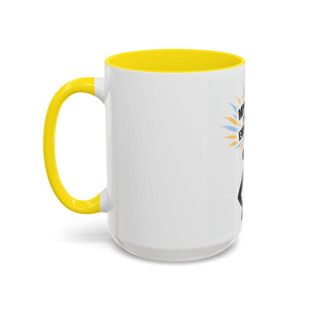 My Peace Means Everything to Me Accent Coffee Mug — Inspirational Self-Care Ceramic Mug