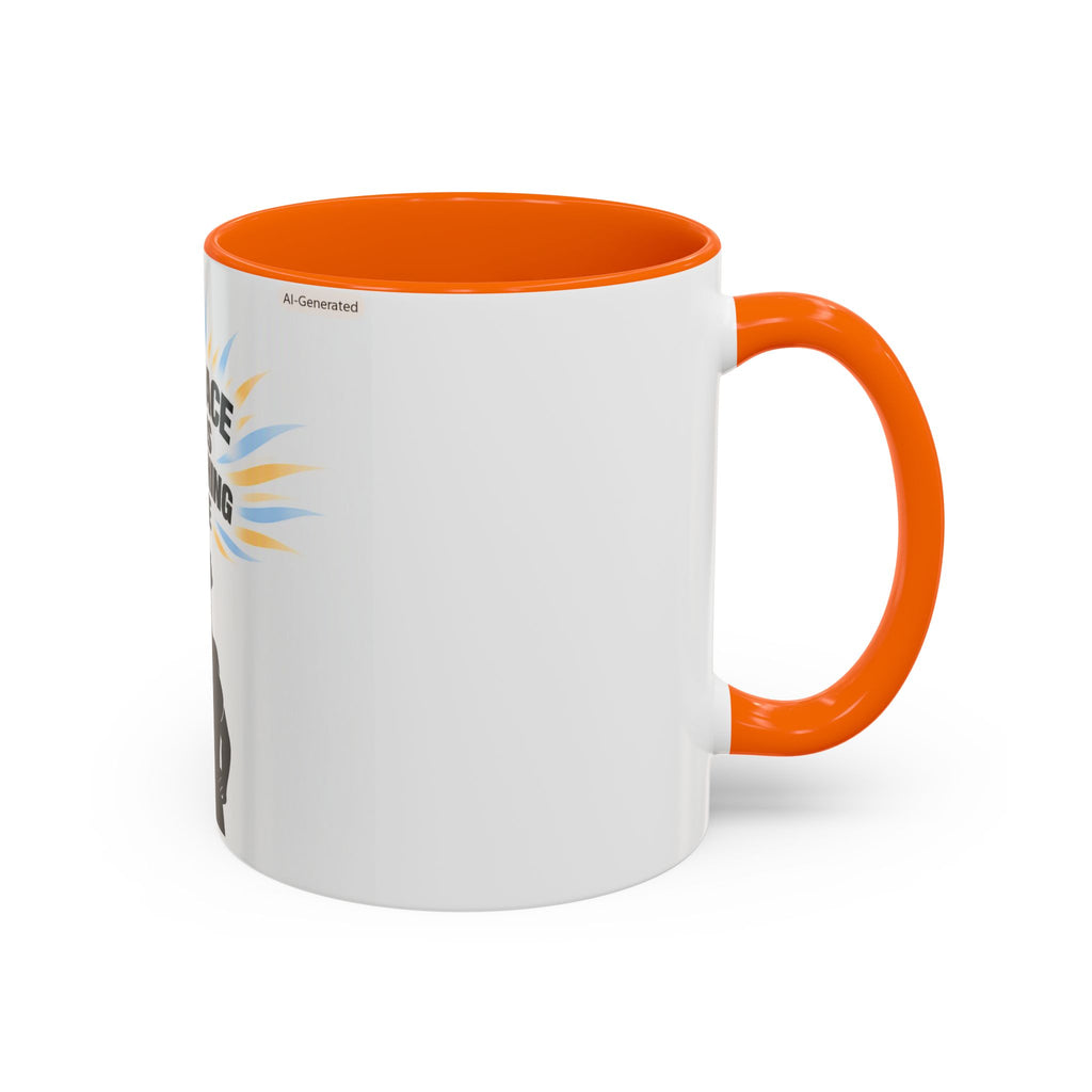 My Peace Means Everything to Me Accent Coffee Mug — Inspirational Self-Care Ceramic Mug