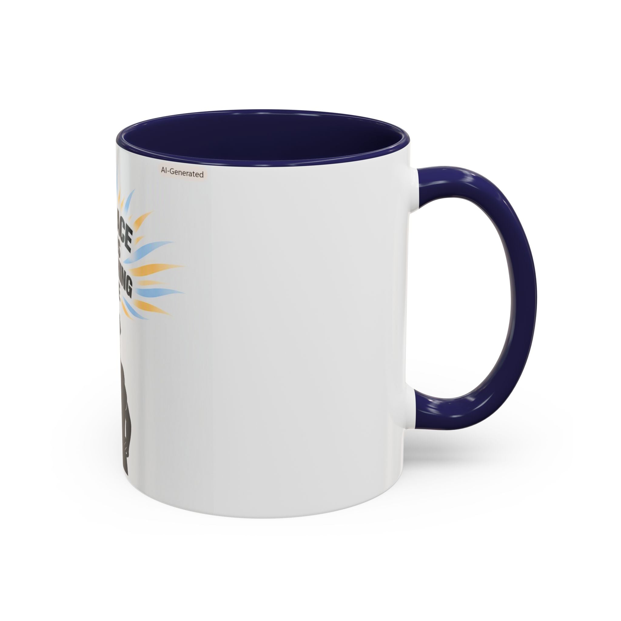 My Peace Means Everything to Me Accent Coffee Mug — Inspirational Self-Care Ceramic Mug