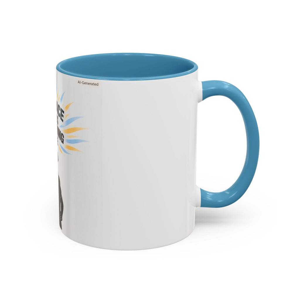 My Peace Means Everything to Me Accent Coffee Mug — Inspirational Self-Care Ceramic Mug