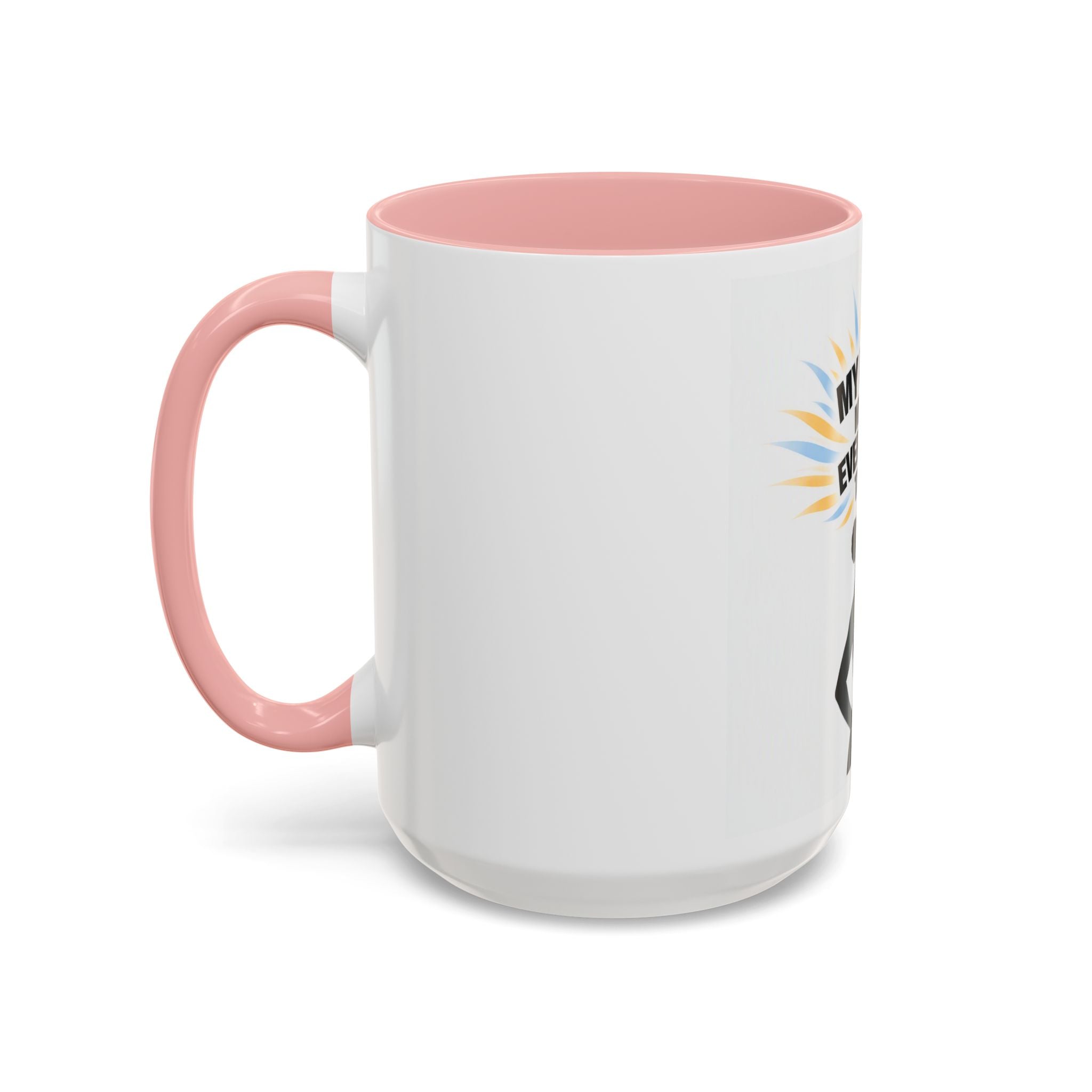 My Peace Means Everything to Me Accent Coffee Mug — Inspirational Self-Care Ceramic Mug