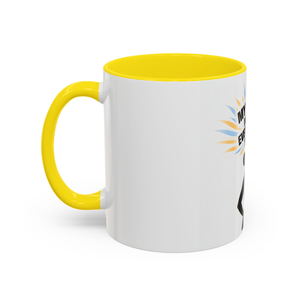 My Peace Means Everything to Me Accent Coffee Mug — Inspirational Self-Care Ceramic Mug