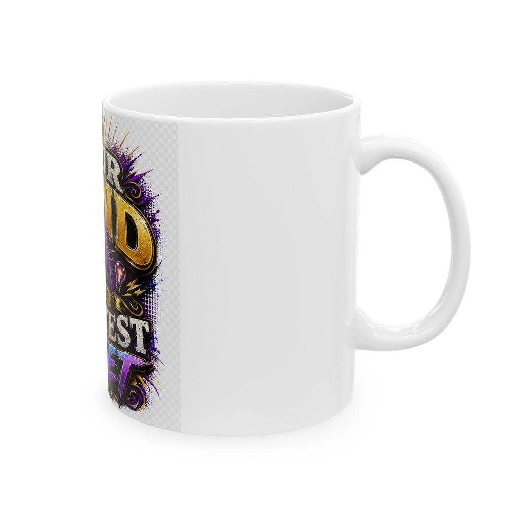 Inspirational Coffee Mug — "Your Mind Is Your Greatest Asset" Motivational Ceramic Cup (11oz/15oz)