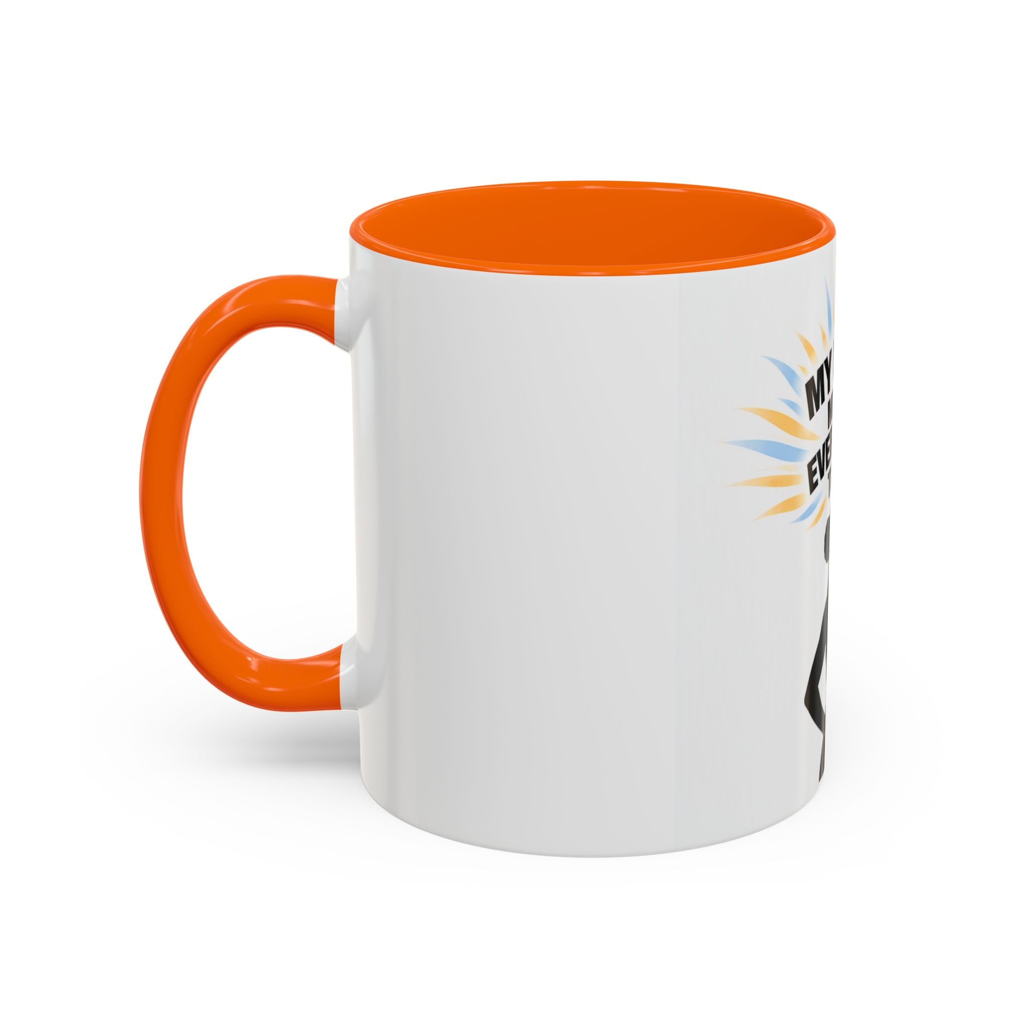 My Peace Means Everything to Me Accent Coffee Mug — Inspirational Self-Care Ceramic Mug