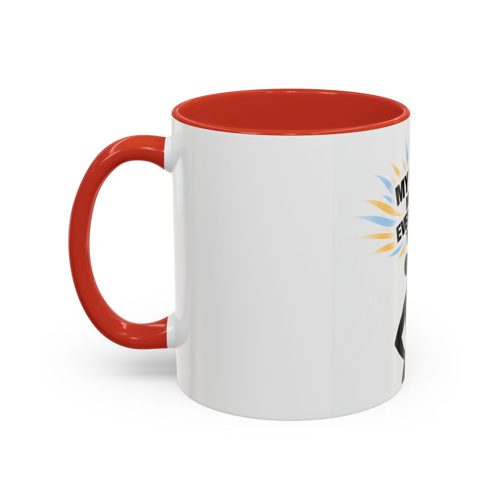 My Peace Means Everything to Me Accent Coffee Mug — Inspirational Self-Care Ceramic Mug