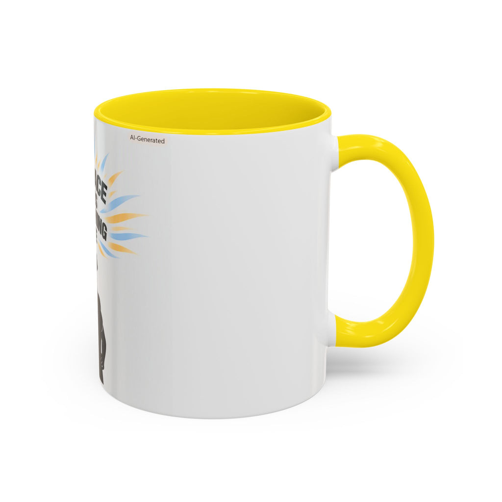 My Peace Means Everything to Me Accent Coffee Mug — Inspirational Self-Care Ceramic Mug