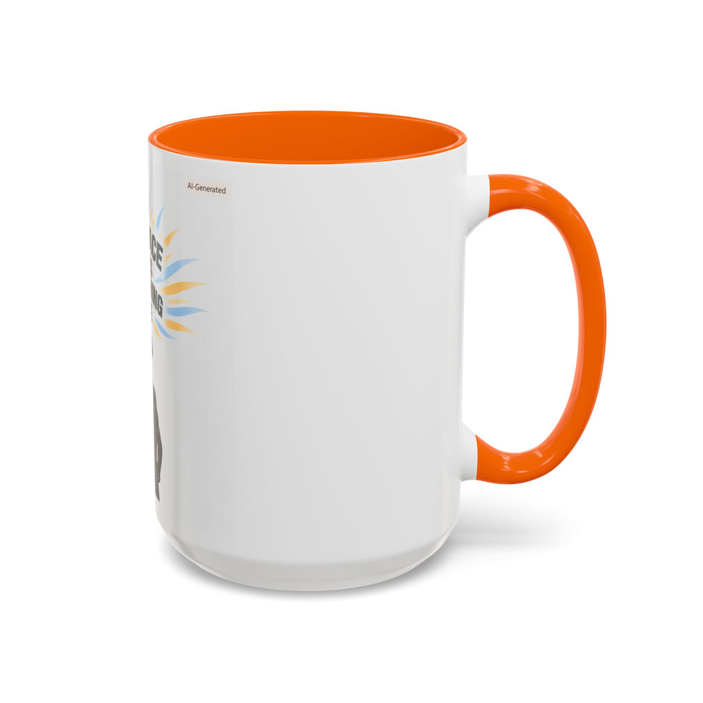 My Peace Means Everything to Me Accent Coffee Mug — Inspirational Self-Care Ceramic Mug