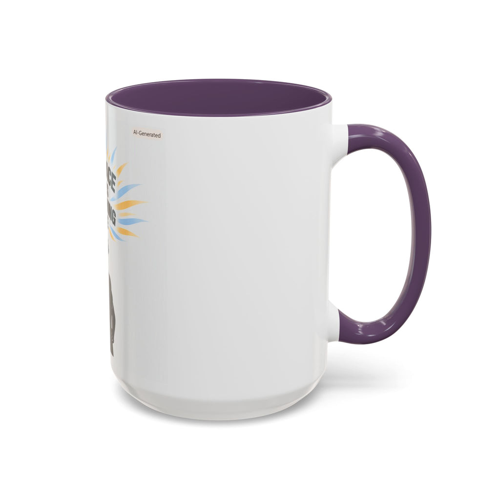My Peace Means Everything to Me Accent Coffee Mug — Inspirational Self-Care Ceramic Mug
