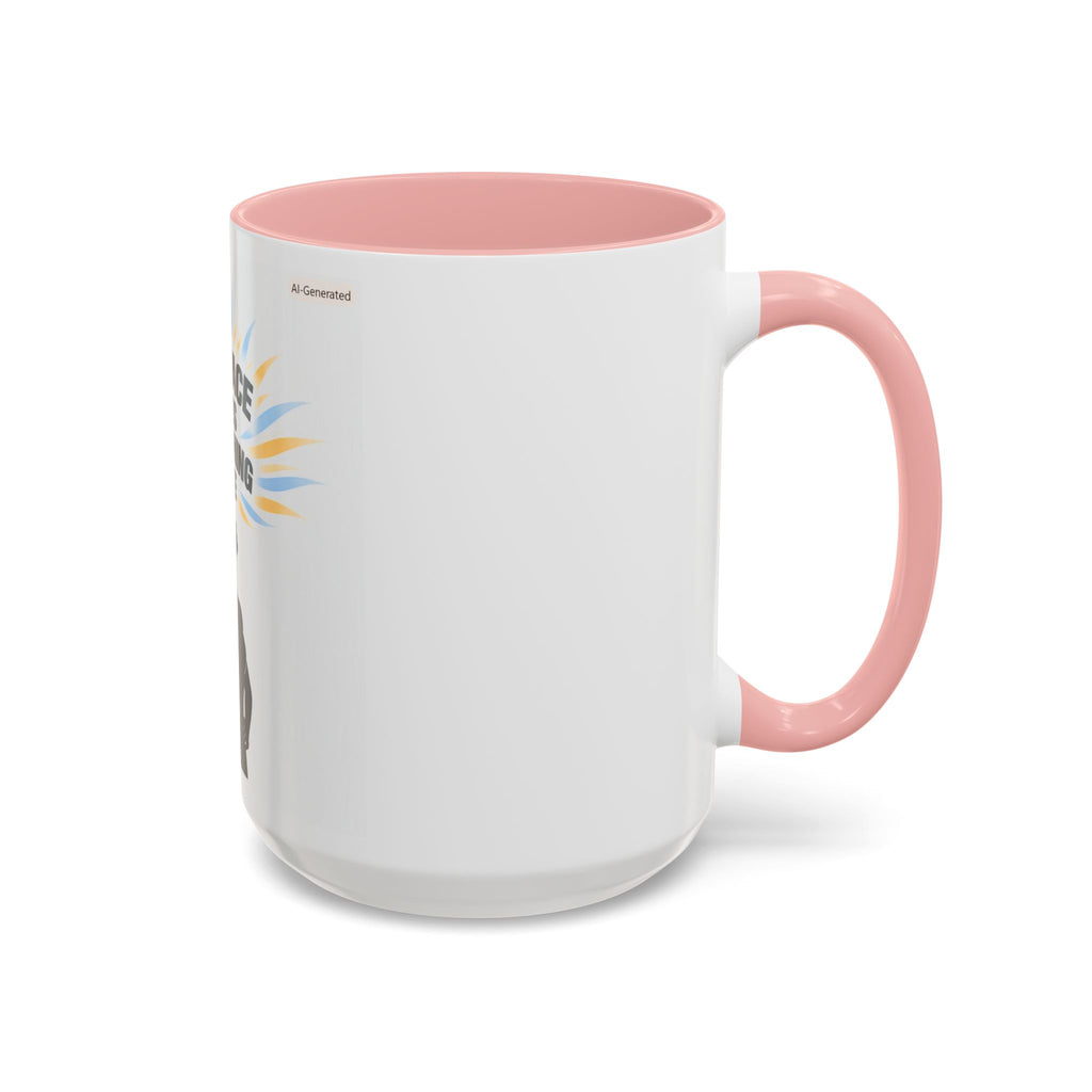 My Peace Means Everything to Me Accent Coffee Mug — Inspirational Self-Care Ceramic Mug