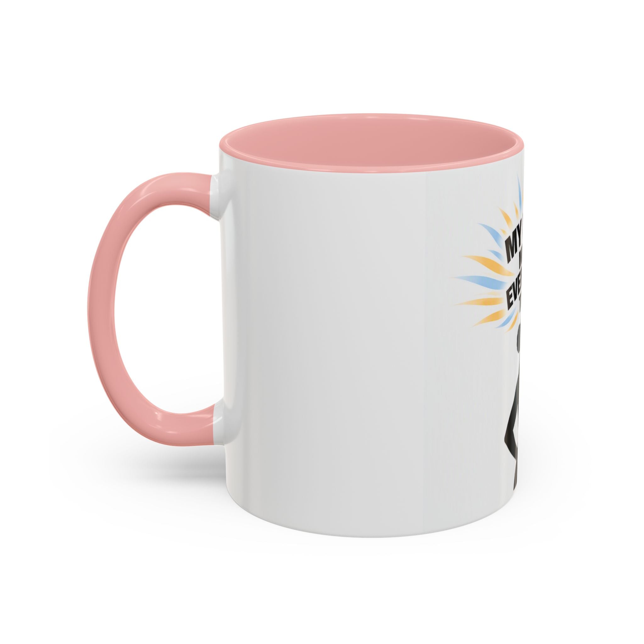 My Peace Means Everything to Me Accent Coffee Mug — Inspirational Self-Care Ceramic Mug