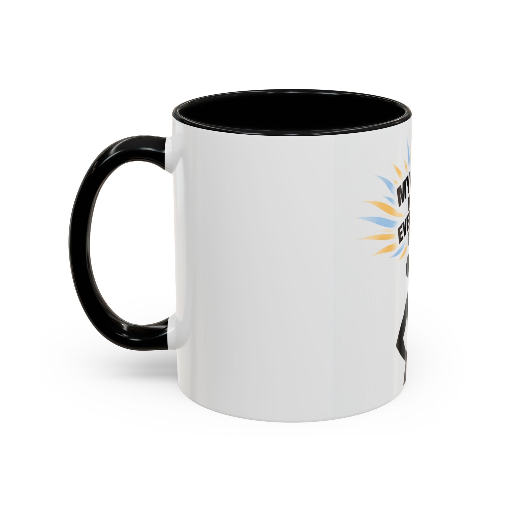My Peace Means Everything to Me Accent Coffee Mug — Inspirational Self-Care Ceramic Mug