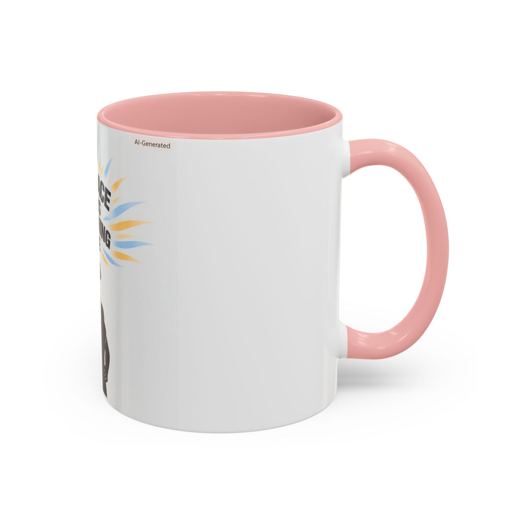 My Peace Means Everything to Me Accent Coffee Mug — Inspirational Self-Care Ceramic Mug