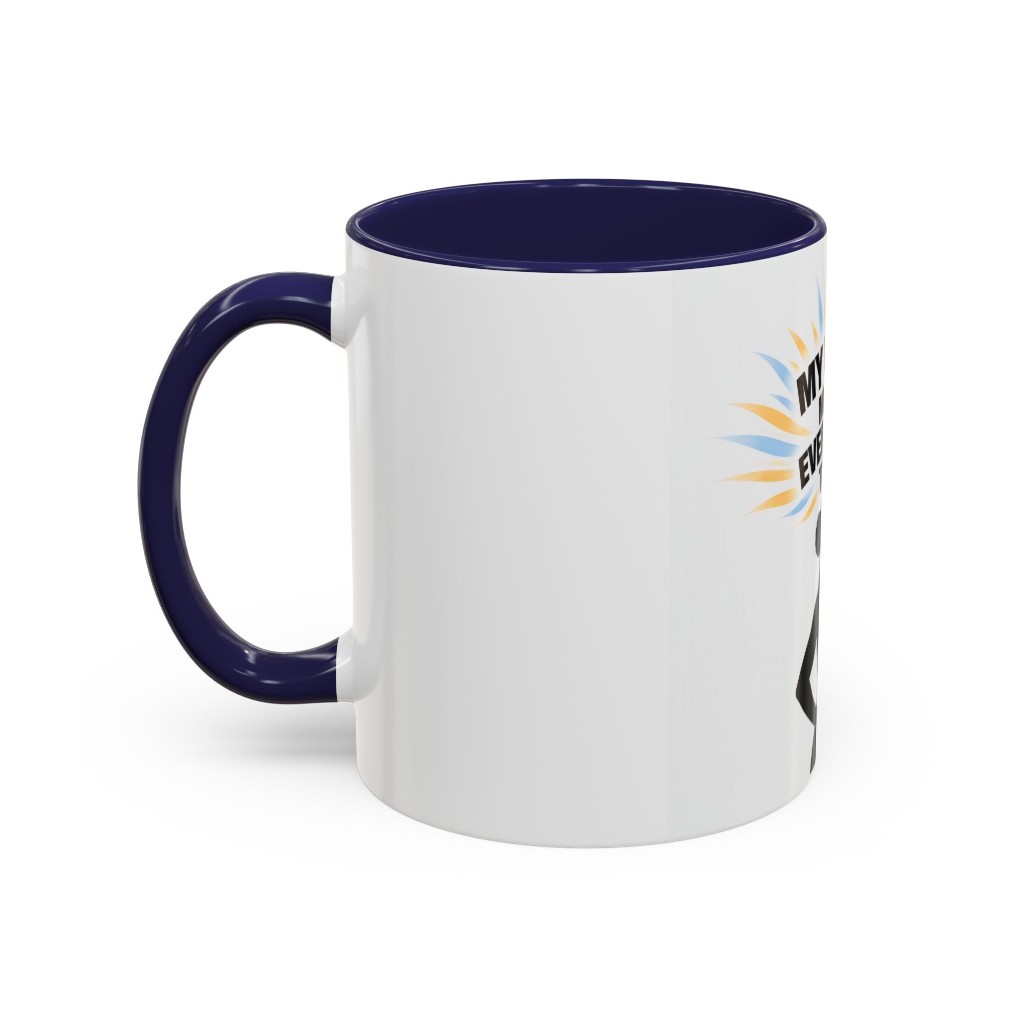 My Peace Means Everything to Me Accent Coffee Mug — Inspirational Self-Care Ceramic Mug