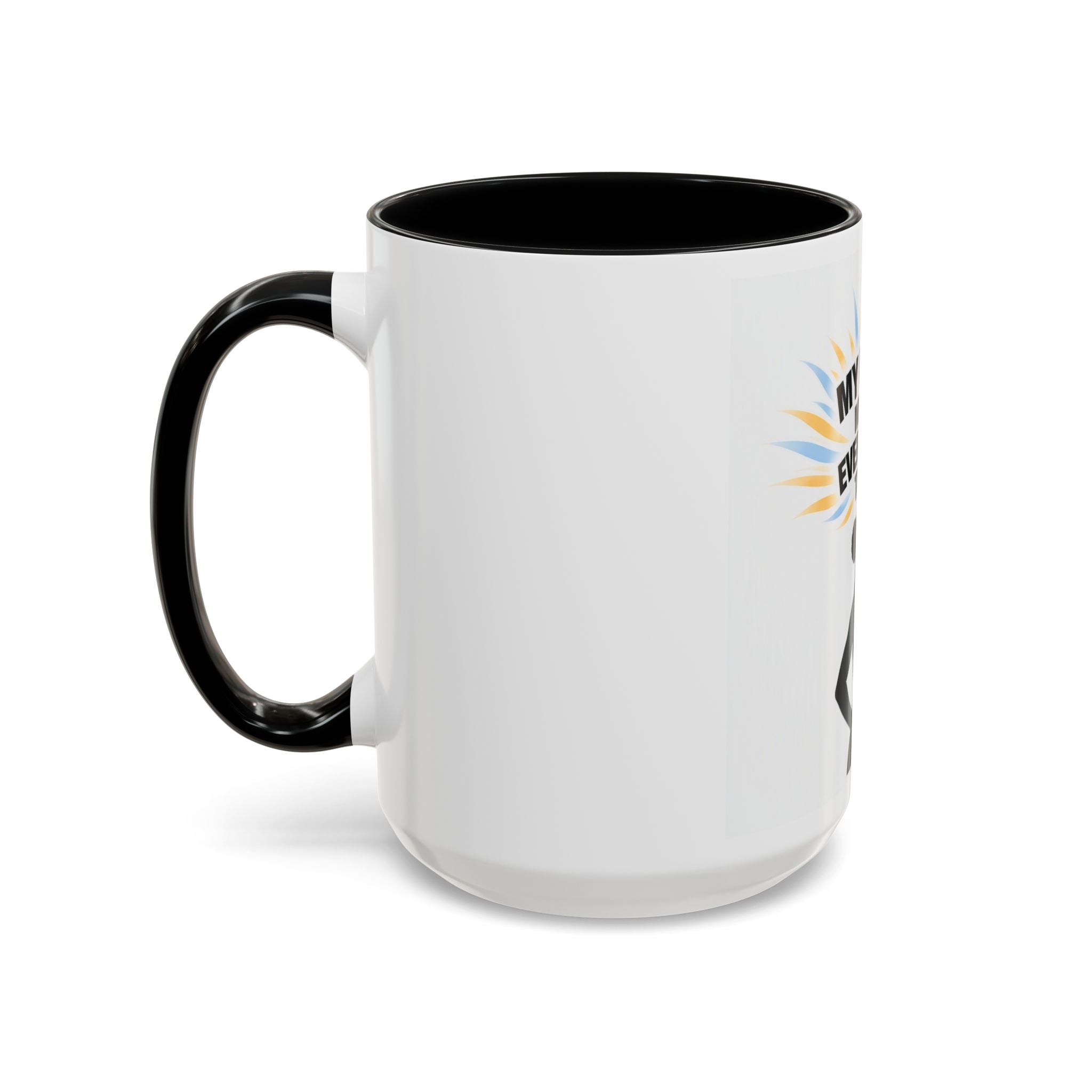 My Peace Means Everything to Me Accent Coffee Mug — Inspirational Self-Care Ceramic Mug